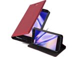 Cadorabo Custodia Per Htc One M10 Custodia Protettiva In Rosso Custodia Per Cellulare Cover Chiusura Magnetica
