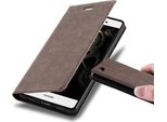Cadorabo Cover Per Huawei P8 Lite 2015 Cover Protettiva In Marrone Custodia Per Telefono Cellulare Cover Chiusura Magnetica
