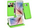 Cadorabo Custodia Per Samsung Galaxy S6 Custodia Protettiva In Verde Custodia Per Cellulare Cover Chiusura Magnetica