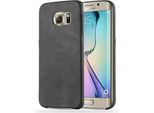 Cadorabo Custodia Protettiva Per Samsung Galaxy S6 Edge Cover In Nero Custodia Rigida Cover Telefono Cellulare Custodia In Ecopelle