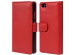 Cadorabo Custodia Per Huawei P8 Lite 2015 In Rosso Cover Posteriore Telefono Cellulare Protettivo Cover Libro Custodia Libretto Slot Per Schede
