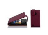 Cadorabo Custodia Protettiva Per Htc Desire 300 Custodia In Viola Flip Case Custodia Del Telefono Cellulare Copertura In Similcuoio