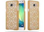 Cadorabo Cover Per Samsung Galaxy A5 2015 Cover Protettiva In Oro Custodia Rigida Cover Protettiva Fiori Cover Telefono Cellulare