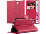 Custodia Cadorabo Per Apple Iphone 7 / 7S / 8 / Se 2020 Custodia Protettiva In Rosso Custodia Per Cellulare Cover Chiusura Magnetica