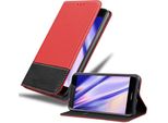 Cadorabo Cover Per Huawei P8 Lite 2017 / P9 Lite 2017 Cover Protettiva In Rosso Shandy Cover Libro Custodia In Pelle Finta
