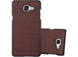 Cadorabo Cover Per Samsung Galaxy A3 2016 Cover Protettiva In Marrone Custodia Rigida Look Legno Cover Per Telefono Cellulare