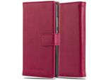 Cadorabo Cover Per Huawei P8 Cover Protettiva In Rosso Cover Telefono Cellulare Cover Libro Custodia Custodia