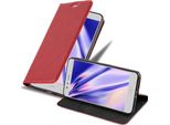Cadorabo Custodia Per Huawei P10 Lite Custodia Protettiva In Rosso Custodia Per Cellulare Cover Chiusura Magnetica