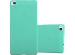 Cadorabo Custodia Protettiva Per Huawei P8 In Verde Custodia Rigida Per Telefono Cellulare Cover