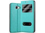 Cadorabo Custodia Protettiva Per Samsung Galaxy A3 2016 Cover In Turchese Custodia Del Telefono Cellulare Custodia A Libro Custodia