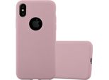 Custodia Cadorabo Per Apple Iphone X / Xs Custodia Protettiva In Rosa Custodia Del Telefono Cellulare Tpu Custodia In Silicone Copertura
