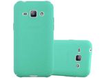 Cadorabo Custodia Protettiva Per Samsung Galaxy J1 2015 In Verde Custodia Rigida Per Telefono Cellulare Cover
