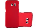 Cadorabo Cover Per Samsung Galaxy S6 Edge Cover Protettiva In Rosso Custodia Rigida Cover Per Telefono Cellulare