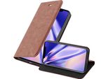 Cadorabo Custodia Per Apple Iphone X / Xs Custodia Protettiva In Marrone Custodia Per Cellulare Cover Chiusura Magnetica