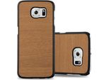 Cadorabo Cover Per Samsung Galaxy S6 Cover Protettiva In Marrone Custodia Rigida Look Legno Telefono Cellulare Cover