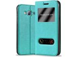 Cadorabo Custodia Protettiva Per Samsung Galaxy J3 2016 Cover In Turchese Custodia Per Telefono Cellulare Custodia A Libro Cover Case