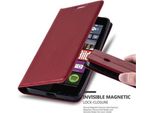 Cadorabo Cover Per Nokia Lumia 640 Cover Protettiva In Rosso Custodia Per Cellulare Cover Chiusura Magnetica