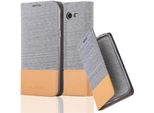 Cadorabo Custodia Per Samsung Galaxy J5 2017 Versione Usa Custodia Protettiva In Grigio Custodia Per Telefono Cellulare Custodia A Libro Cover
