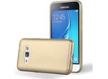 Cadorabo Custodia Protettiva Per Samsung Galaxy J1 2016 Cover In Oro Custodia Del Telefono Cellulare Tpu Custodia In Silicone Cover Case