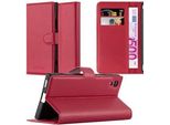Cadorabo Custodia Per Sony Xperia XA1 Custodia Protettiva In Rosso Custodia Per Cellulare Cover Chiusura Magnetica