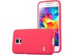 Cadorabo Custodia Protettiva Per Samsung Galaxy S5 Mini / S5 Mini Duos In Rosso Custodia Per Telefono Cellulare Tpu Etui Cover Case