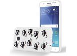 Cadorabo Custodia Protettiva Per Samsung Galaxy J5 2015 Cover Con Custodia Bianca Telefono Cellulare Tpu Custodia In Silicone Cover