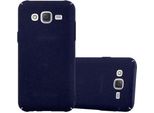 Cadorabo Custodia Protettiva Per Samsung Galaxy J5 2015 Custodia In Blu Custodia Rigida Per Telefono Cellulare Cover