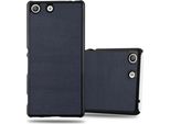 Cadorabo Cover Per Sony Xperia M5 Cover Protettiva In Blu Custodia Rigida Custodia In Legno Cover Per Telefono Cellulare