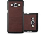 Cadorabo Cover Per Samsung Galaxy J5 2016 Cover Protettiva In Marrone Custodia Rigida Aspetto Legno Cover Per Telefono Cellulare