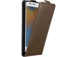 Cadorabo Custodia Per Nokia 3 2017 Cover Protettiva In Marrone Flip Case Custodia Per Telefono Cellulare Case Cover