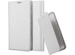 Cadorabo Custodia Per Cellulare Per Sony Xperia Sp Custodia Protettiva In Argento Cover Etui Book Case Booklet