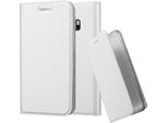 Cadorabo Custodia Per Cellulare Per Htc One M10 Custodia Protettiva In Argento Cover Etui Book Case Booklet