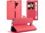 Cadorabo Custodia Per Samsung Galaxy A8 2018 Custodia Protettiva In Rosso Custodia Per Cellulare Cover Chiusura Magnetica