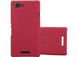 Cadorabo Custodia Protettiva Per Sony Xperia E3 In Rosso Custodia Rigida Per Telefono Cellulare Cover