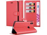 Cadorabo Custodia Per Xiaomi Redmi Note 5 Cover Protettiva In Rosso Custodia Per Cellulare Cover Chiusura Magnetica