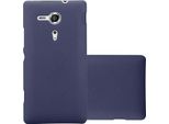 Cadorabo Custodia Protettiva Per Sony Xperia Sp In Blu Custodia Rigida Per Telefono Cellulare Cover