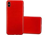 Cadorabo Custodia Per Apple Iphone Xs Max Custodia Protettiva In Silicone Tpu Rosso Custodia Protettiva Cover