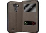 Cadorabo Custodia Protettiva Per Lg G3 In Marrone Custodia Del Telefono Cellulare Custodia A Libro Cover Case