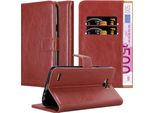 Cadorabo Cover Per Lg X Power 2 Cover Protettiva In Rosso Cover Telefono Cellulare Cover Libro Custodia Custodia