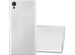 Cadorabo Custodia Protettiva Per Sony Xperia XA1 Plus In Argento Custodia Del Telefono Cellulare Custodia In Silicone Tpu Custodia Cover