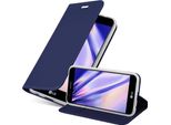 Cadorabo Custodia Per Cellulare Per Lg K10 2017 Custodia Protettiva In Blu Cover Etui Book Case Booklet
