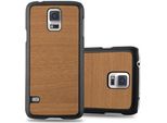 Cadorabo Cover Per Samsung Galaxy S5 / S5 Neo Cover Protettiva In Marrone Custodia Rigida Look Legno Telefono Cellulare