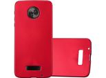 Cadorabo Custodia Protettiva Per Motorola Moto Z Case In Rosso Custodia Per Cellulare Custodia In Silicone Tpu Custodia Cover Case