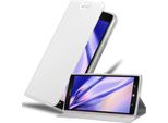 Cadorabo Custodia Per Cellulare Per Nokia Lumia 1520 Custodia Protettiva In Argento Cover Etui Book Case Booklet
