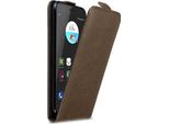 Custodia Cadorabo Per Zte Blade V7 Cover Protettiva In Marrone Custodia Flip Per Telefono Cellulare Custodia Cover