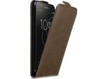 Custodia Cadorabo Per Sony Xperia XZ1 Cover Protettiva In Marrone Custodia Flip Per Telefono Cellulare Custodia Cover
