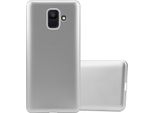 Cadorabo Cover Protettiva Per Samsung Galaxy A6 2018 Custodia In Argento Per Telefono Cellulare Tpu Custodia In Silicone Cover Case