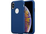 Custodia Cadorabo Per Apple Iphone X / Xs Custodia Protettiva In Blu Custodia Ibrida Per Cellulare Tpu Silicone Cover