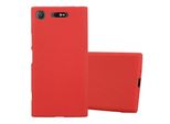 Cadorabo Custodia Protettiva Per Sony Xperia XZ1 Custodia In Rosso Telefono Cellulare Tpu Etui Cover Case