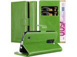 Cadorabo Cover Per Lg K8 2016 Cover Protettiva In Verde Cellulare Cover Libro Custodia Custodia